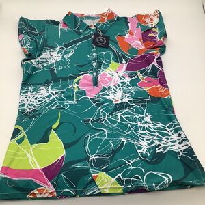 The Bubble Womens The Flutter Top Floral‎ Size Medium NWT